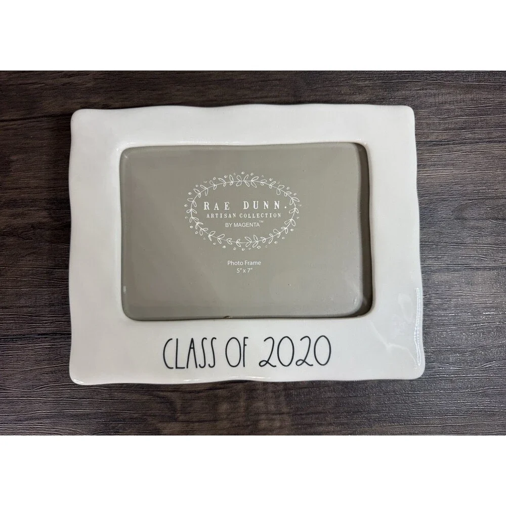Rae Dunn Class of 2020 5x7 Ceramic Picture Frame- Artisan Collection by Magenta